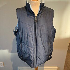 B.U.M. Equipment Reversible Puffer Vest | Size 2X | Navy & Blue